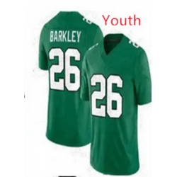 Youth Philadelphia Eagles 26 SAQUON BARKLEY Green Limited Stitched Football Jersey