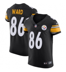 Men Nike Steelers #86 Hines Ward Black Team Color Stitched NFL Vapor Untouchable Elite Jersey