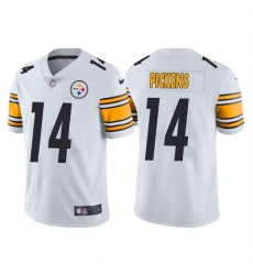 Men Pittsburgh Steelers 14 George Pickens White Vapor Untouchable Limited Stitched Jersey