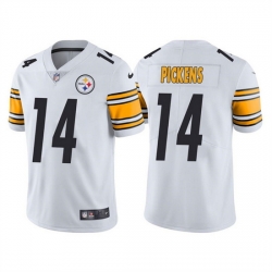 Men Pittsburgh Steelers 14 George Pickens White Vapor Untouchable Limited Stitched Jersey