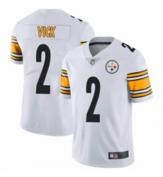 Men Pittsburgh Steelers 2 Michael Vick White Vapor Untouchable Limited Stitched Jersey