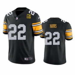 Men Pittsburgh Steelers 22 Najee Harris Black 2023 50th Anniversary Vapor Untouchable Limited Jersey