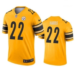 Men Pittsburgh Steelers 22 Najee Harris Legend Gold Inverted Jersey