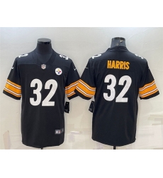 Men Pittsburgh Steelers 32 Franco Harris Black Vapor Untouchable Limited Stitched Jersey