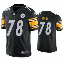 Men Pittsburgh Steelers 78 James Daniels Black Vapor Untouchable Limited Stitched jersey