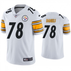 Men Pittsburgh Steelers 78 James Daniels White Vapor Untouchable Limited Stitched jersey