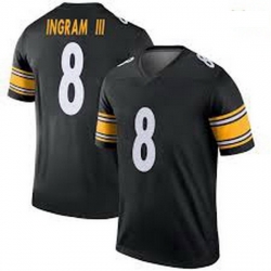 Men Pittsburgh Steelers 8 Ingram III Black Vapor Limited Jersey