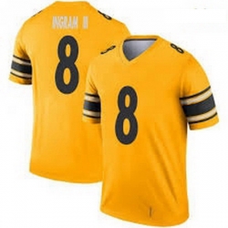 Men Pittsburgh Steelers 8 Ingram III Gold Rush Jersey  281 29