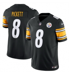 Men Pittsburgh Steelers 8 Kenny Pickett Black 2023 F.U.S.E. Vapor Untouchable Limited Jersey