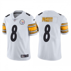 Men Pittsburgh Steelers 8 Kenny Pickett White Vapor Untouchable Limited Stitched Jersey