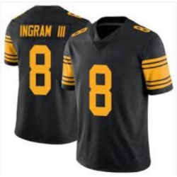 Men Pittsburgh Steelers 8 melvin Ingram III Black Rush Limited Jersey