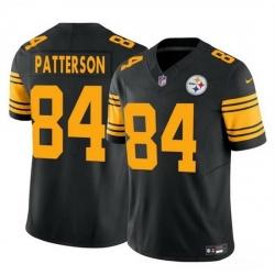 Men Pittsburgh Steelers 84 Cordarrelle Patterson Black 2024 F U S E  Color Rush Limited Stitched Jersey