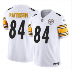 Men Pittsburgh Steelers 84 Cordarrelle Patterson White 2024 F U S E Vapor Untouchable Limited Stitched Jersey
