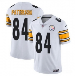 Men Pittsburgh Steelers 84 Cordarrelle Patterson White Vapor Untouchable Limited Stitched Jersey