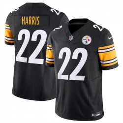 Men Pittsburgh Steelers Black 22 Najee Harris 2023 F U S E  Vapor Untouchable Limited Stitched Jersey