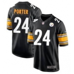 Men Pittsburgh Steelers Joey Porter #24 Black Vapor Untouchable Limited Stitched Jersey