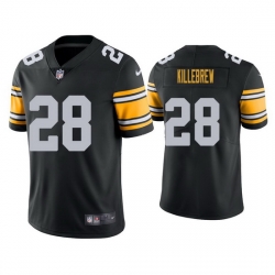 Men Pittsburgh Steelers Miles Killebrew #28 Black Vapor Limited Stitched Football Jersey