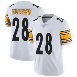 Men Pittsburgh Steelers Miles Killebrew #28 White Vapor Limited Stitched Football Jersey