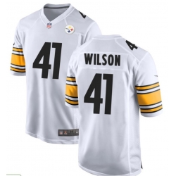 Men Pittsburgh Steelers Payton Wilson #41 White 2023 F U S E Vapor Untouchable Limited Stitched Football Jersey