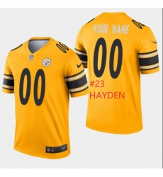 Men Steelers #23 Hayden Yellow Rush Jersey