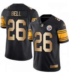 Mens Nike Pittsburgh Steelers 26 LeVeon Bell Limited BlackGold Rush NFL Jersey
