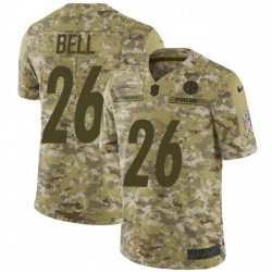 Mens Nike Pittsburgh Steelers 26 LeVeon Bell Limited Camo 2018 Salute to Service NFL Jerse