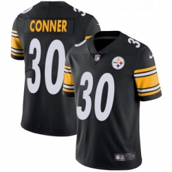 Mens Nike Pittsburgh Steelers 30 James Conner Black Team Color Vapor Untouchable Limited Player NFL Jersey