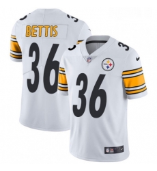 Mens Nike Pittsburgh Steelers 36 Jerome Bettis White Vapor Untouchable Limited Player NFL Jersey