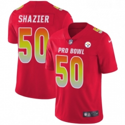 Mens Nike Pittsburgh Steelers 50 Ryan Shazier Limited Red 2018 Pro Bowl NFL Jersey