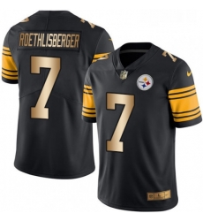 Mens Nike Pittsburgh Steelers 7 Ben Roethlisberger Limited BlackGold Rush NFL Jersey