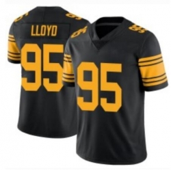 Men's Nike Pittsburgh Steelers #95 Greg Lloyd Black Rush NFL Stitched NFL Jersey