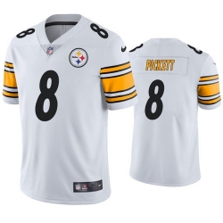 Men's Pittsburgh Steelers 8 Kenny Pickett 2022 NFL Draft White Vapor Limited Jersey
