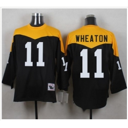 Mitchell And Ness 1967 Pittsburgh Steelers 11 Markus Wheaton Black Yelllow Throwback Men 27s Stitch