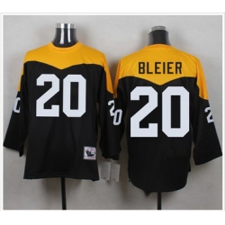 Mitchell And Ness 1967 Pittsburgh Steelers 20 Rocky Bleier Black Yelllow Throwback Men 27s Stitched