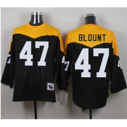 Mitchell And Ness 1967 Pittsburgh Steelers 47 Mel Blount Black Yelllow Throwback Men 27s Stitched N
