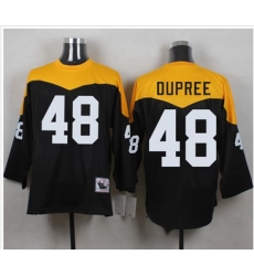 Mitchell And Ness 1967 Pittsburgh Steelers 48 Bud Dupree Black Yelllow Throwback Men 27s Stitched N
