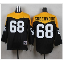 Mitchell And Ness 1967 Pittsburgh Steelers 68 L C Greenwood Black Yelllow Throwback Men 27s Stitche