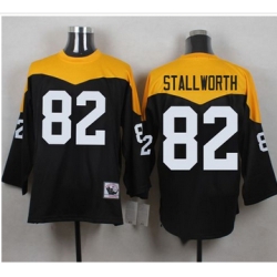 Mitchell And Ness 1967 Pittsburgh Steelers 82 John Stallworth Black Yelllow Throwback Men 27s Stitc