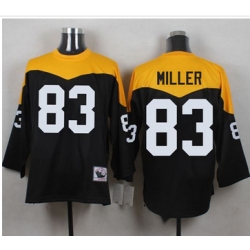 Mitchell And Ness 1967 Pittsburgh Steelers 83 Heath Miller Black Yelllow Throwback Men 27s Stitched