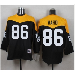 Mitchell And Ness 1967 Pittsburgh Steelers 86 Hines Ward Black Yelllow Throwback Men 27s Stitched N