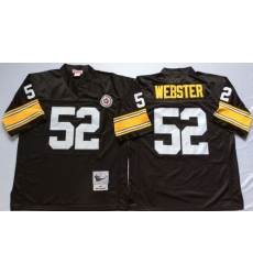 Mitchell And Ness Steelers #52 mike webster Black Throwback Stitched NFL Jersey