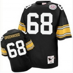 Mitchell And Ness Steelers 68 L.C. Greenwood Black Stitched NFL Jersey
