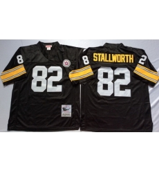Mitchell And Ness Steelers #82 82 John Stallworth Black Throwback Stitched NFL Jersey