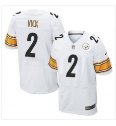 New Pittsburgh Steelers #2 Michael Vick White NFL Elite Jersey