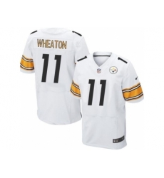 Nike Pittsburgh Steelers 11 Markus Wheaton White Elite NFL Jersey