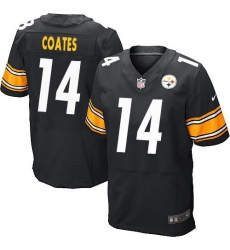 Nike Pittsburgh Steelers #14 Sammie Coates Black Team Color Men 27s Stitched NFL Elite Jersey