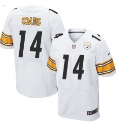 Nike Pittsburgh Steelers #14 Sammie Coates White Men 27s Stitched NFL Elite Jersey