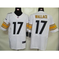 Nike Pittsburgh Steelers 17 Mike Wallace White Elite NFL Jersey
