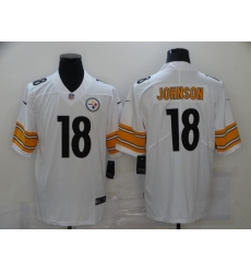 Nike Pittsburgh Steelers 18 Diontae Johnson White Vapor Untouchable Limited Jersey