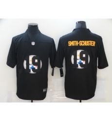 Nike Pittsburgh Steelers 19 JuJu Smith Schuster Black Shadow Logo Limited Jersey